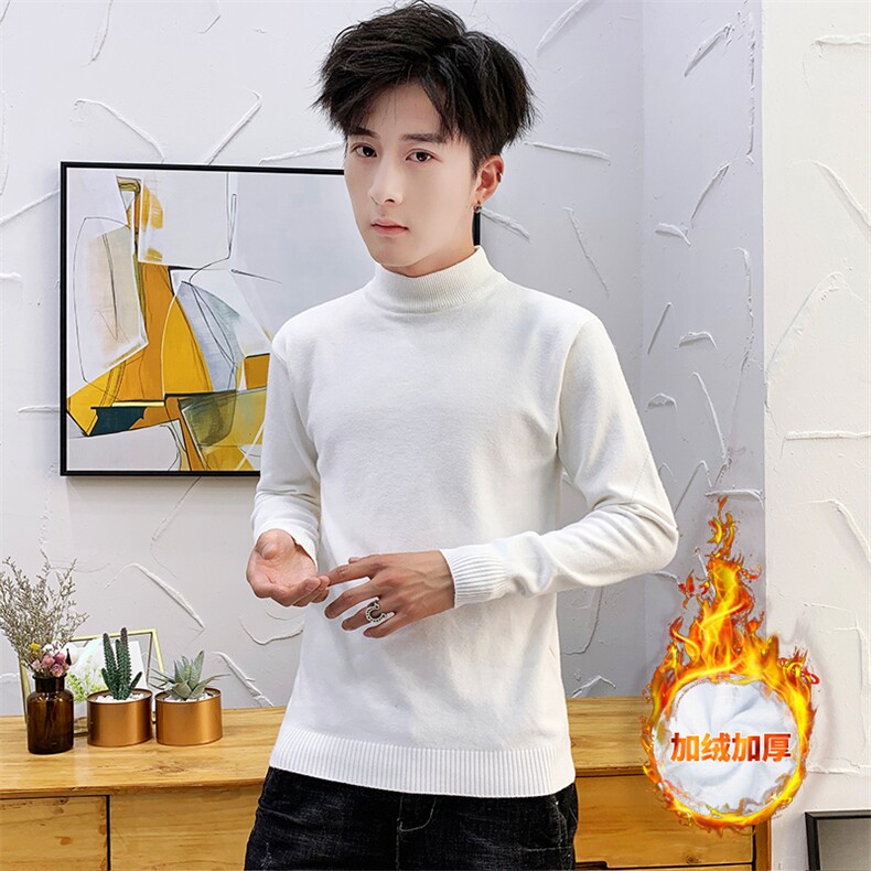 跑量新款半高领针织毛衣403-2-M32加绒-M到3XLP30-4XL到5XL-P35,男装针织衫/毛衣,星座1018-1​