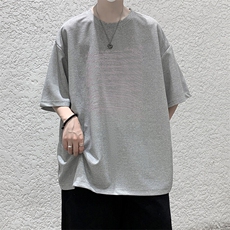 华夫格t恤男短袖男大码五分袖大皂风HT73428-P22，男装T恤，电商A040