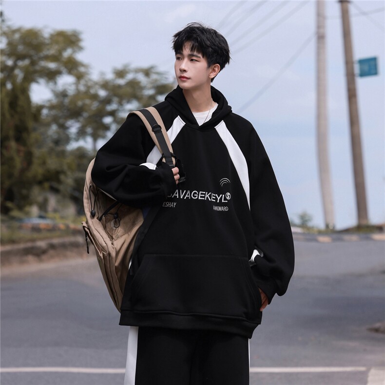 特P84控148春秋华棉连帽卫衣休闲卫裤中性风男套装TZ23450棉，男装休闲裤，电商B370