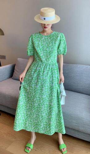 韩版碎花连衣裙，女装连衣裙，韩外