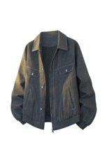 美式重磅高品质夹克假两件开衫外套SY8815特P81控168大码4-8XL+5，男装夹克，星座610B-1