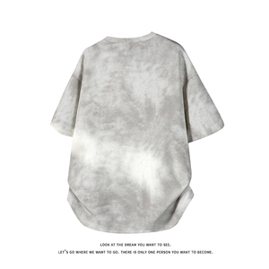 夏季潮流重磅大码休闲扎染半袖短袖T恤情侣装T3553-P26【特价】图片