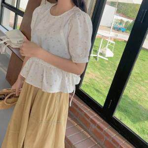 —郭郭家— 【夏款现货】韩式气质花色小衫，女装，郭郭家