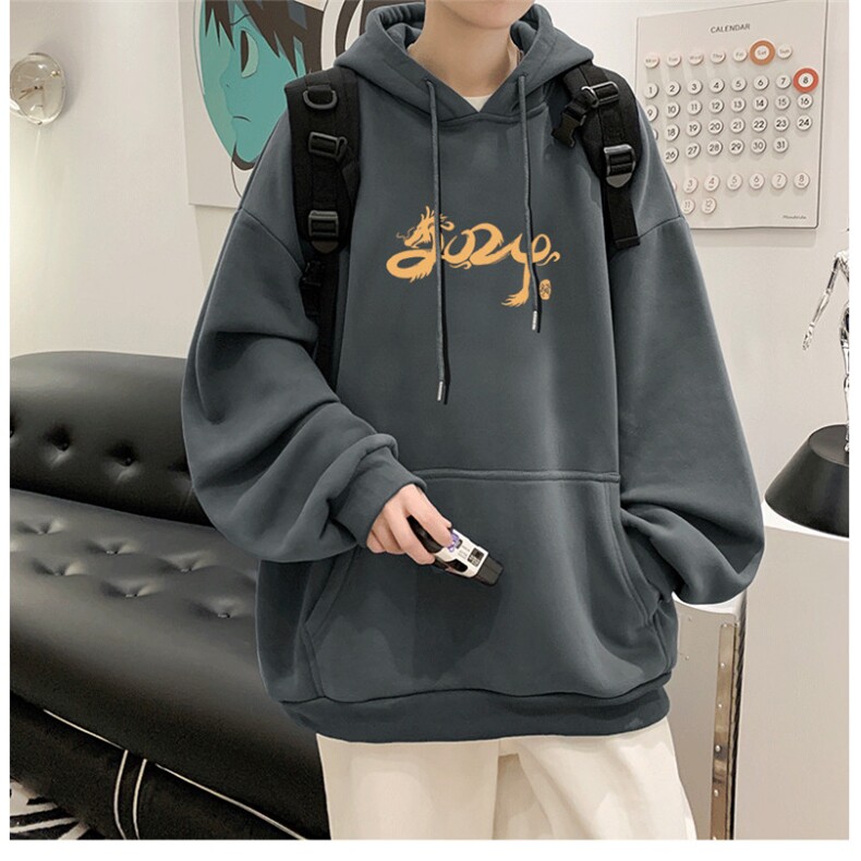 抖音供货、重磅360克现货加绒印花连帽卫衣HD019-1-LMWY44124-P40,男装卫衣,电商019-1