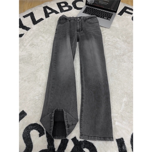B221美式ins高街宽松直筒扎染莱赛尔冰丝牛仔裤LK25482-特P40控78图片