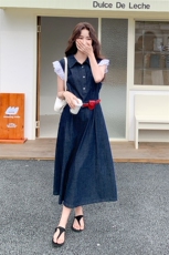 【大货已出】短袖牛仔连衣裙女2025夏季2C227/2532/P155K208，女装连衣裙，2C227