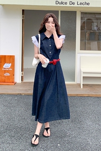 【 大货已出】短袖牛仔连衣裙女2025夏季2C227/2532/P155K208图片