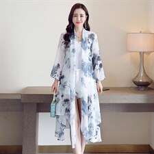 海边旅游度假防晒衣披肩女2025夏季新款防晒衫轻薄透气开衫外搭，女装蕾丝衫/雪纺衫，秀美人生