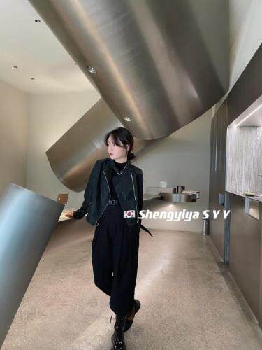 6602皮衣夹克，女装皮衣，6·9衣社