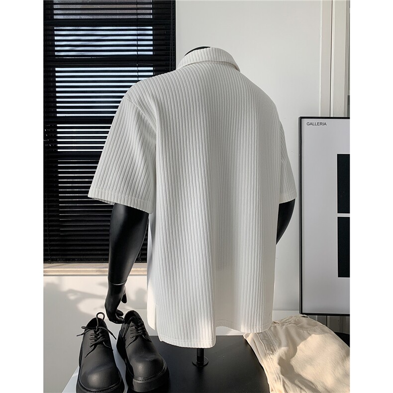 夏装2025新品重磅300克坑条翻领POLO衫男装夏季短袖T恤S403-特P38,男装T恤,电商A233-1