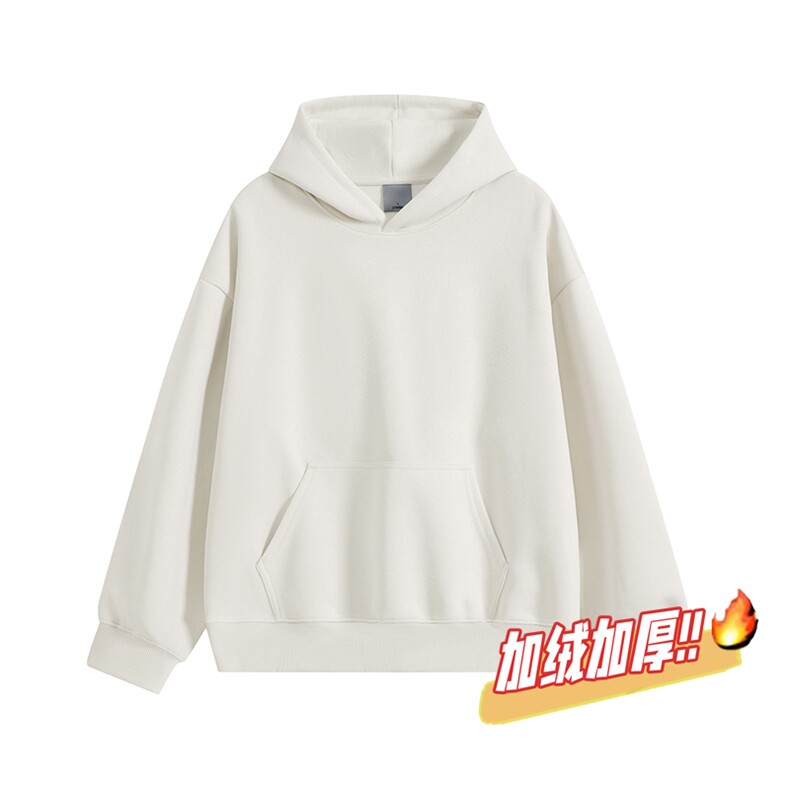 卫衣加绒奥粒绒无帽绳连帽重磅500克潮棉全棉外套男RH5302JR-P55,女装短外套,星座610B-1