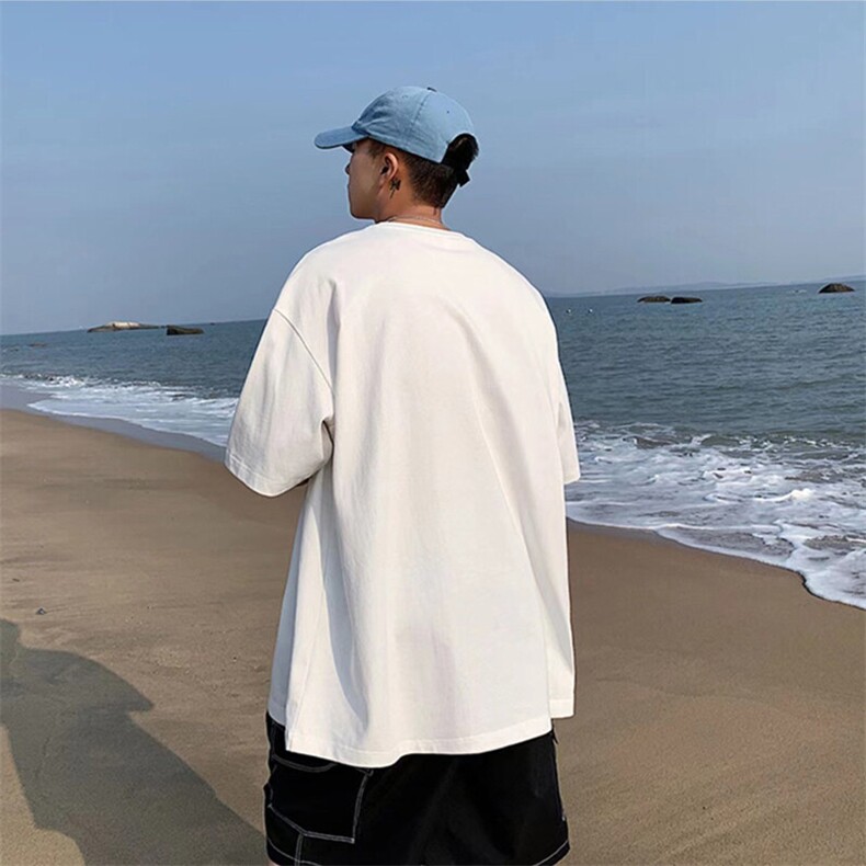 大码新款印花纯棉短袖男夏季美式t恤港风宽松百搭半截袖TX317-P25,男装T恤,星座505-3