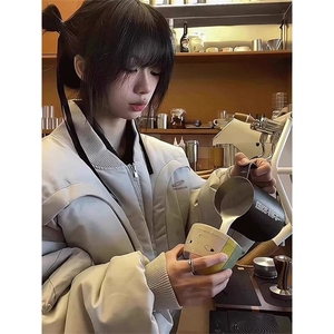 新款冬季棉服棉衣男生加厚保暖面包服运动休闲潮牌帅气外套图片