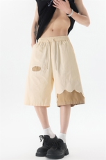 8XL-M特大码短裤男夏季新款大码vibe破洞拼接高街短裤DK1518P50，男装休闲裤，电商D206-1