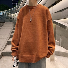 1港风宽松中性情侣潮流纯色大码M-5XL毛衣男外套7979P45加绒P55，男装针织衫/毛衣，星座226-2