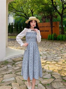 碎花连衣裙,女装连衣裙,安玖拉