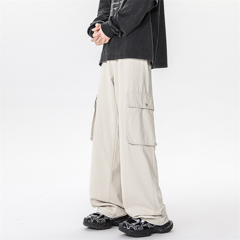 8XL-M美式高街工装裤2025春季大码直筒裤休闲裤阔腿裤KZ1910/P68,男装工装外套,电商B238