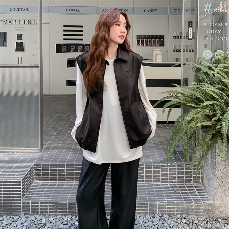 新款现货宽松休闲时尚皮衣马甲2C256-615-P125-K198,女装皮衣,2C256