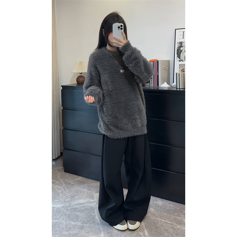 复古松弛感时髦软糯毛衣日常百搭舒适感柔软毛衣HY609TP60,男装针织衫/毛衣,电商A102B