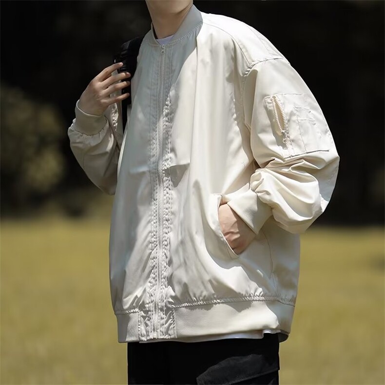 防水棒球服外套男士春秋季潮牌日系高级感宽松JK201-P58,女装职业装,星座1109-3