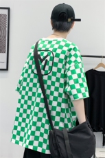 夏上新港风格子纯棉半袖男女个性棋盘格T恤短袖1488-P38控价58，男装T恤，电商A441-1