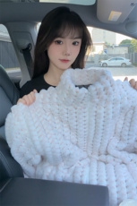 冬季男士棉服兔毛条纹绒虎皮纹宽松加绒加厚外套棉衣特p95，男装棉衣，电商B319
