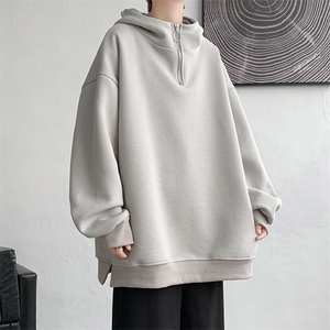 WY6602-特批45 加绒特批55 华棉复合牛奶丝大口袋大码连帽卫衣图片