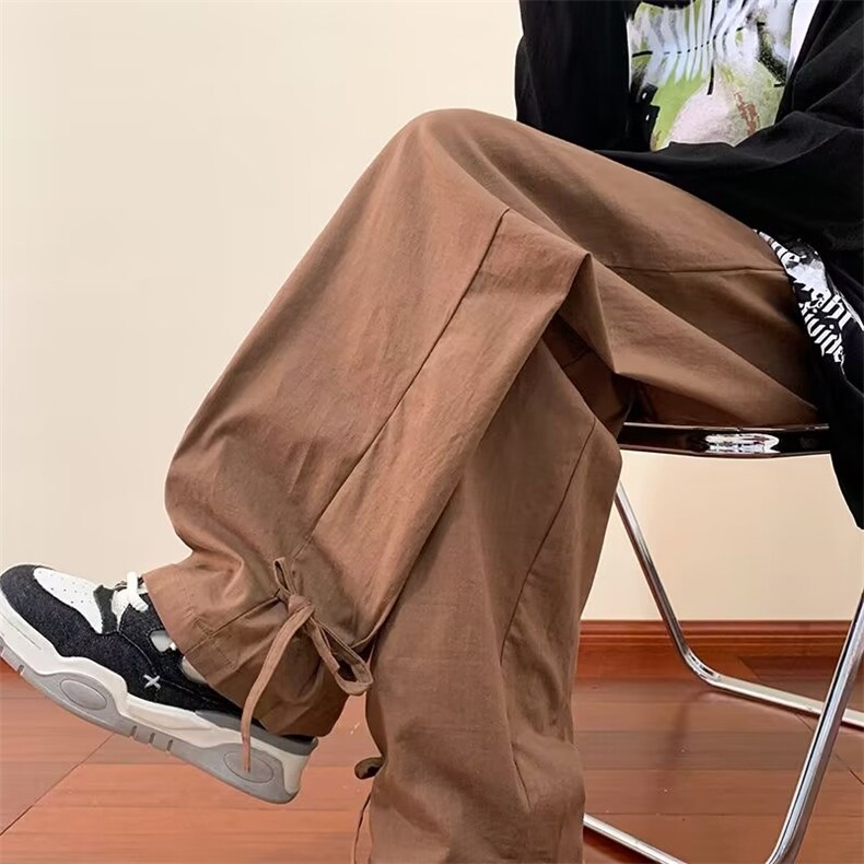 风男装休闲裤男宽松2025秋长裤中式民族直筒工装裤1336-P41,男装民族服装,星座910-5