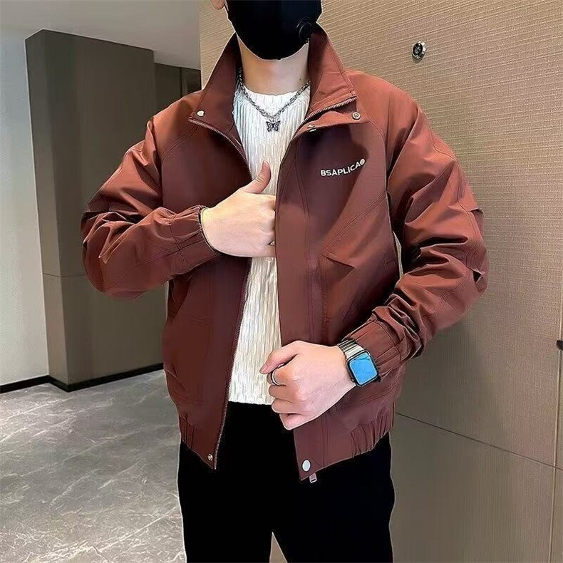 高级感夹克男装修身潮流帅气工装上衣2025新款春秋款痞帅炸街,男装夹克,星座218-1（原230）