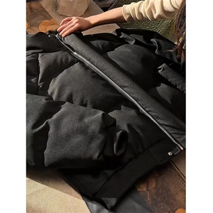 直播现货原版高品质冬季美式帆布皮棉服立体纹理加厚棉衣外套图片