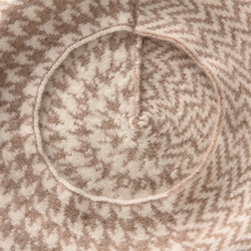 2025年时尚百搭通勤简约休闲千鸟格帽子，帽子，晨晟羊绒