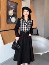 秋季时尚连衣裙，女装连衣裙，亿炫(5F)