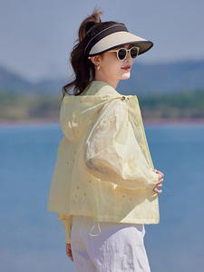 今年流行独特花花立领白色外套女春2025新款小个子防晒棒球服夹克图片
