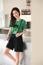 虎头亮片刺绣T，其它，伊洛姿