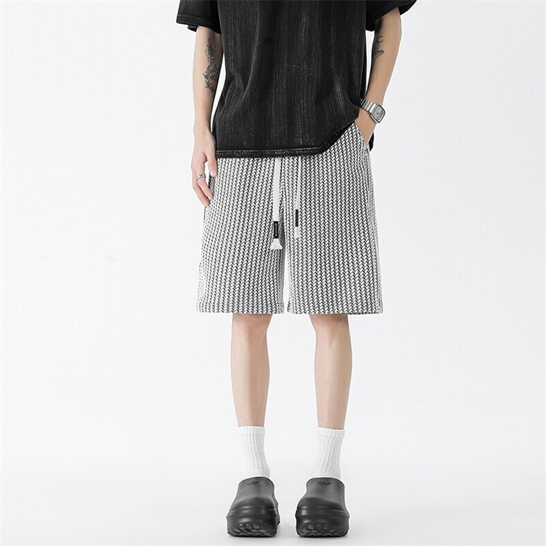 美式高街潮流休闲短裤宽松五分裤A086-DK338-P26,男装休闲裤,电商基地A086