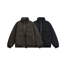 W85129特P90控158工装立体口袋宽肩立领加厚棉衣棉服男，男装棉衣，电商B205