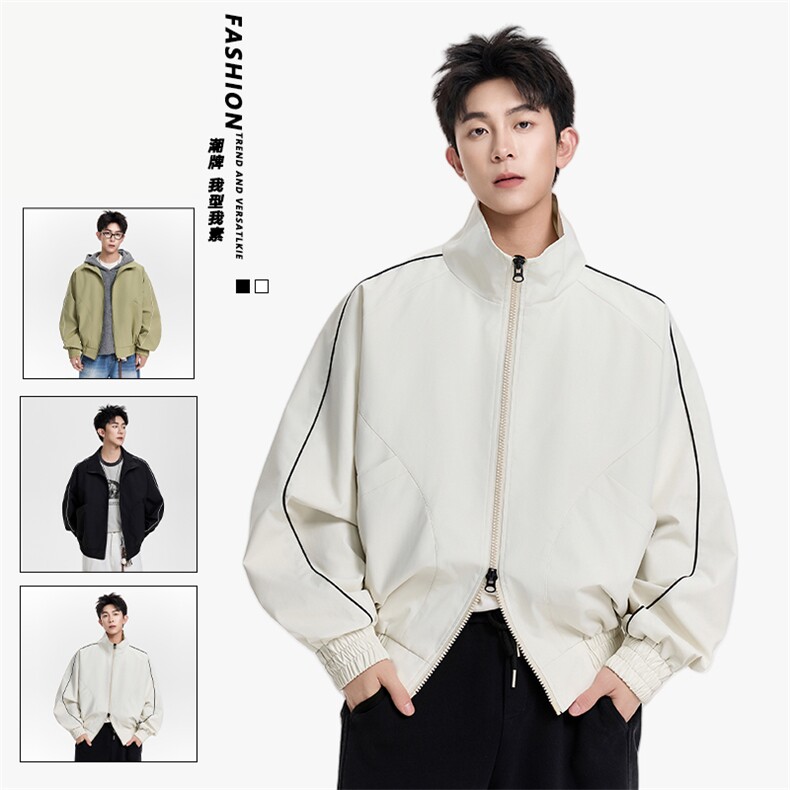得物二开简约经典高级休闲百搭潮夹克外套男2025秋季JK1219-P80,男装夹克,星座1103-3