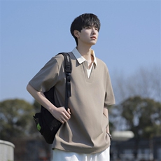 大码公版拼色翻领POLO衫男休闲，男装Polo衫，星座1107-1