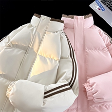 !加厚棉服冬季拼色条纹情侣立领棉衣815A-CM99062-P82特，男装棉衣，星座815A