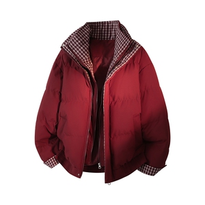 冬季新品得物美式潮流高品质格子加绒加厚棉衣外套棉服MY5566-P88图片