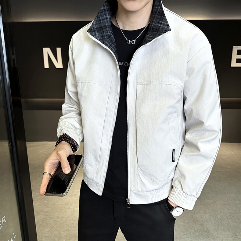 JK893-P802026年春季新款男装时尚夹克ins潮立领工装外套男,男装夹克,星座507A（原星座306B-2）