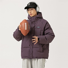 2026冬季新款男日系潮牌纯色连帽白鸭绒羽绒服加厚外套YR28-F235，男装羽绒服，电商A101（原外27）