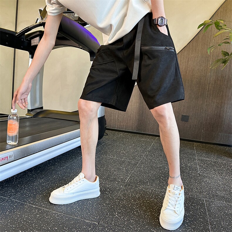 品质短裤男夏季男士休闲裤子裤宽松日系五分裤直筒裤DK23p50控68，男装牛仔裤，电商B413