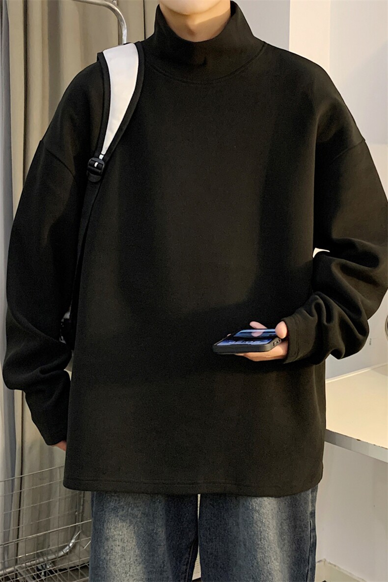 秋冬高领德绒卫衣男有加绒WY965-P35,男装卫衣,星座210-1