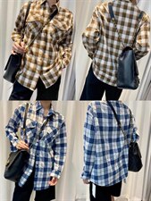 新款岛格型衬衫！材质，女装衬衫，米高