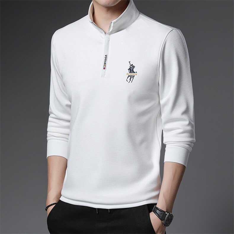 SA9836钱塘2020-2中年男士冬季厚款半高领时尚休闲卫衣P72,男装卫衣,钱塘207-2