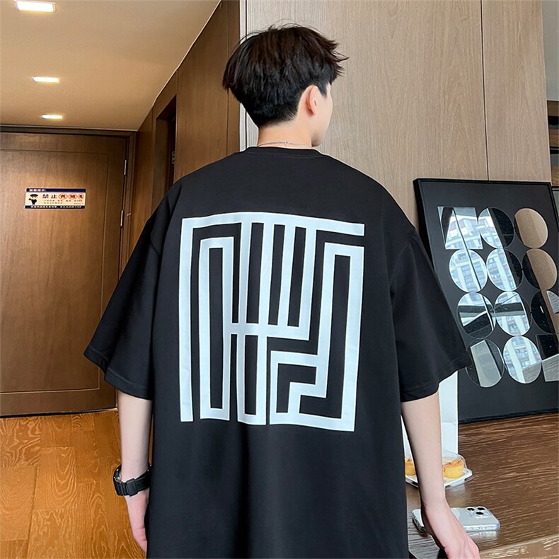 量大优供视频220克美式短袖t恤T2583得物直播有280克品质,男装T恤,电商A486