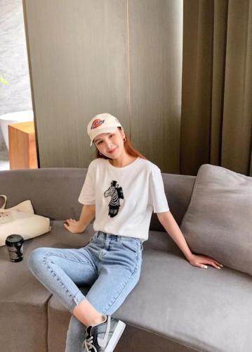 夏季新款全棉针织T，女装，mumu.story