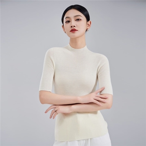 2025年秋季新款必达半高领羊毛衫,女装羊毛衫,蒙亿羊绒
