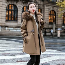 咖色（配高仿毛领）